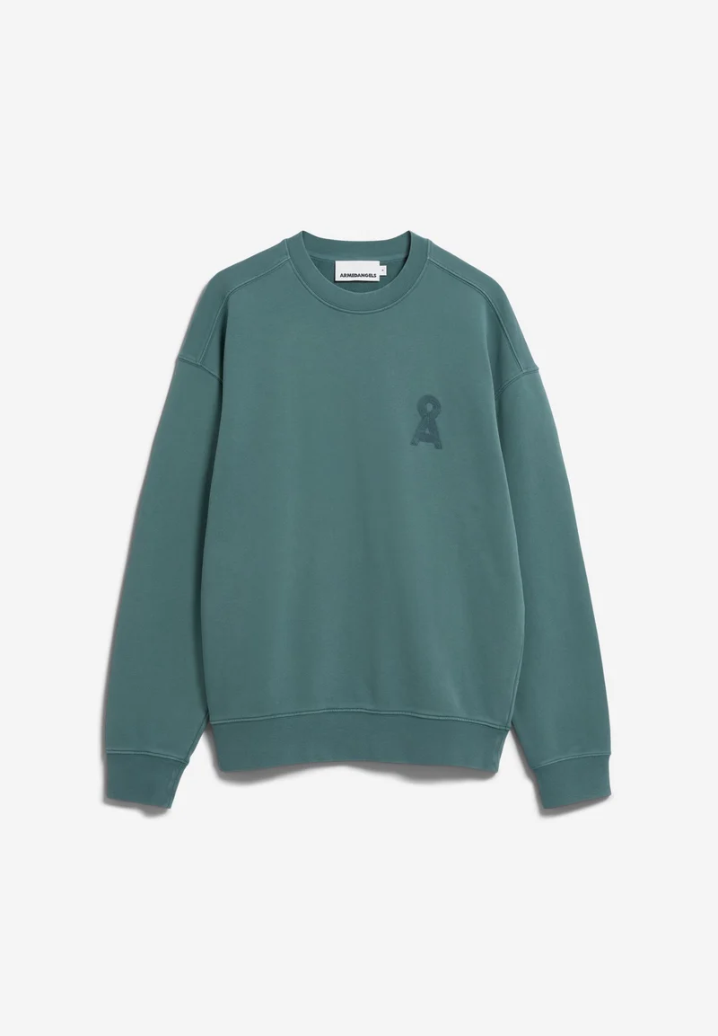 ICONIC Å GMT DYE SWEATSHIRT | petrol velvet washed