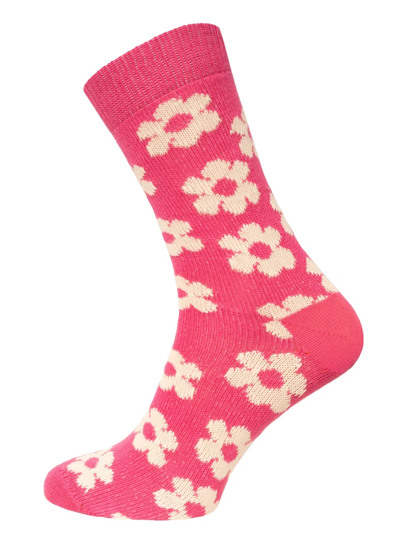 Ein Paar Blumen Design Socke aus 90% Baumwolle