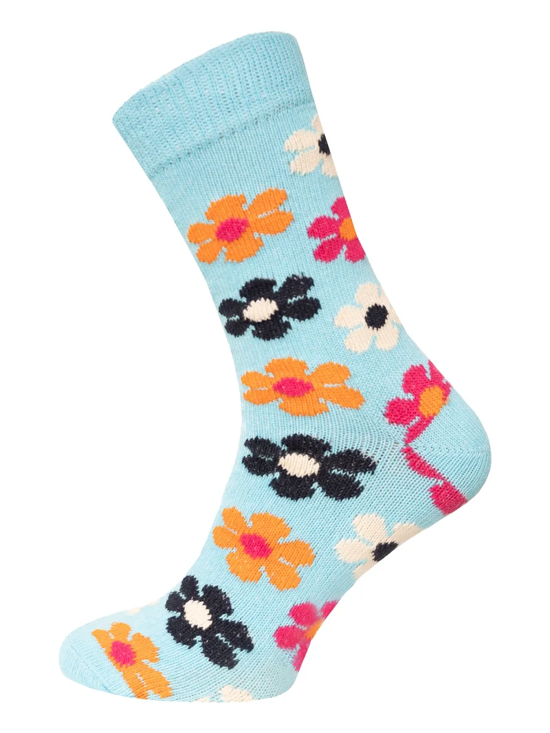 Ein Paar Blumen Design Socke aus 90% Baumwolle