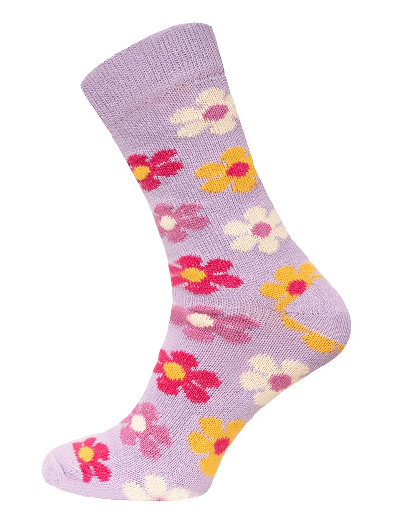 Ein Paar Blumen Design Socke aus 90% Baumwolle