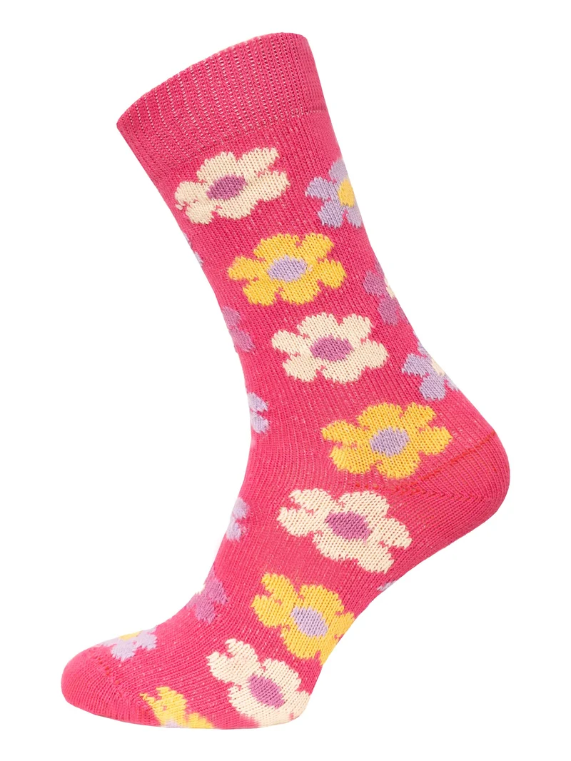 Ein Paar Blumen Design Socke aus 90% Baumwolle