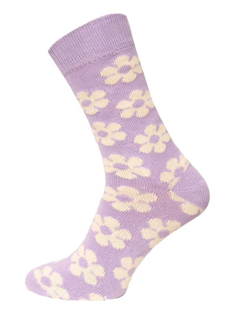 Ein Paar Blumen Design Socke aus 90% Baumwolle