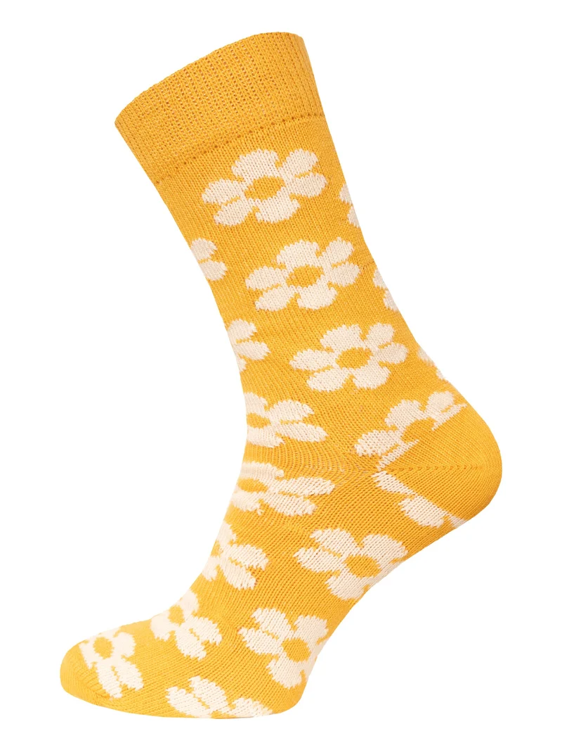 Ein Paar Blumen Design Socke aus 90% Baumwolle