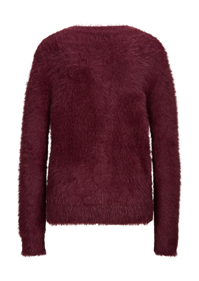 Kuscheljacke mit Dekoknöpfen – Softness in ihrer schönsten Form Barolo