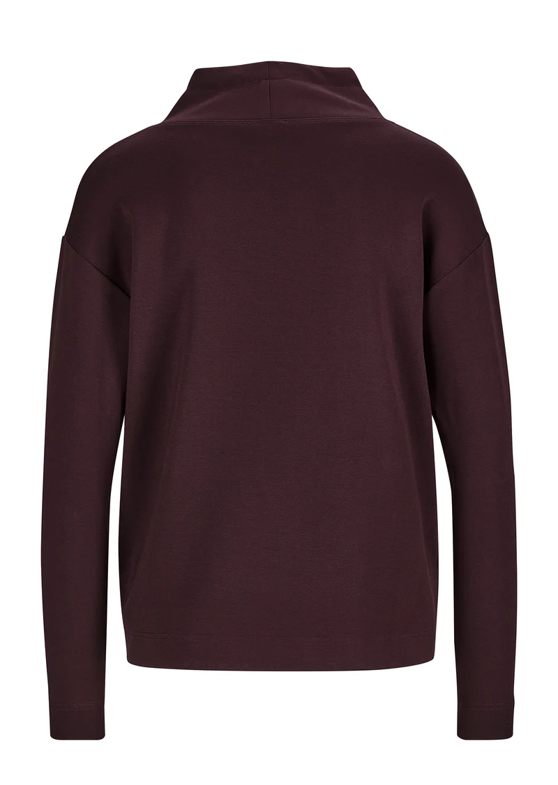 Scuba-Sweatshirt mit Stehkragen