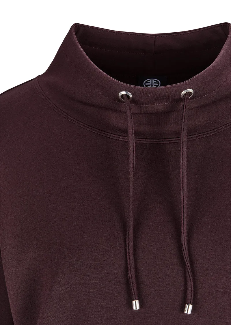 Scuba-Sweatshirt mit Stehkragen