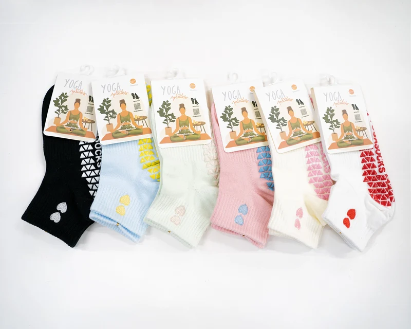 Yoga Pilates Socken Anti-Rutsch Herz Kurz HomeOfSocks