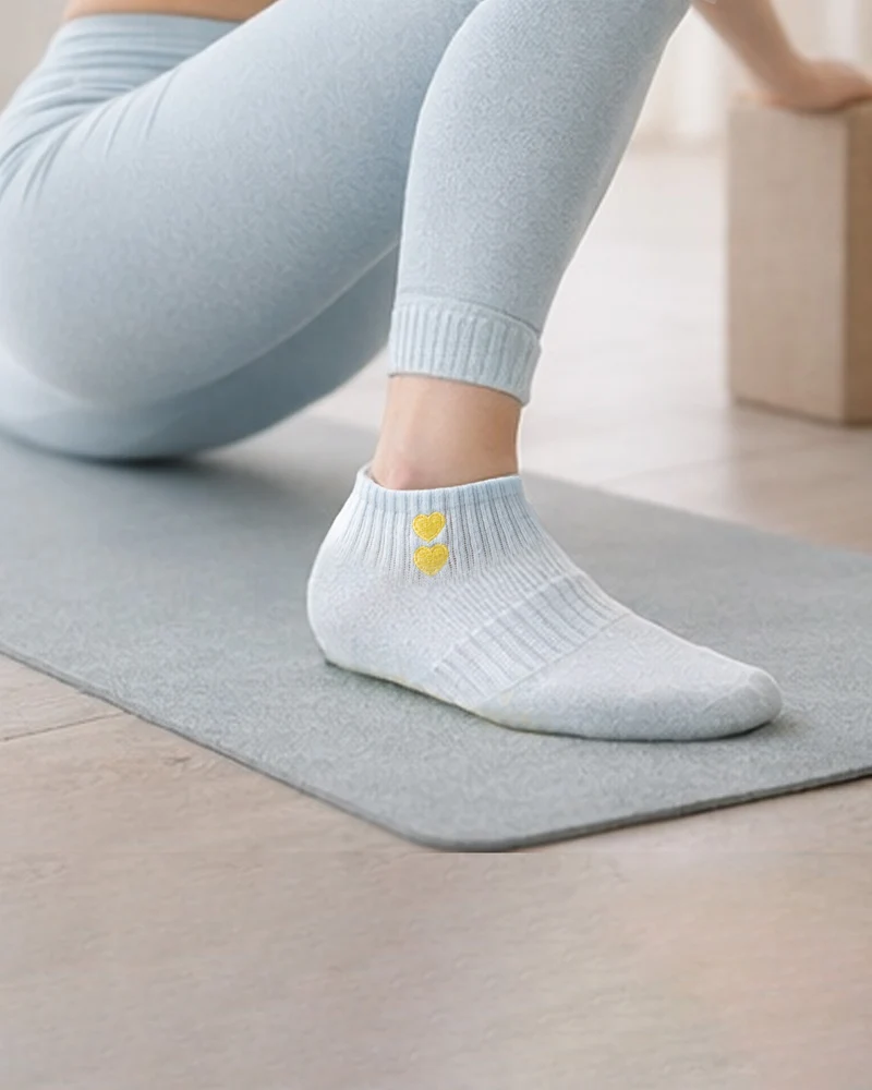 Yoga Pilates Socken Anti-Rutsch Herz Kurz HomeOfSocks