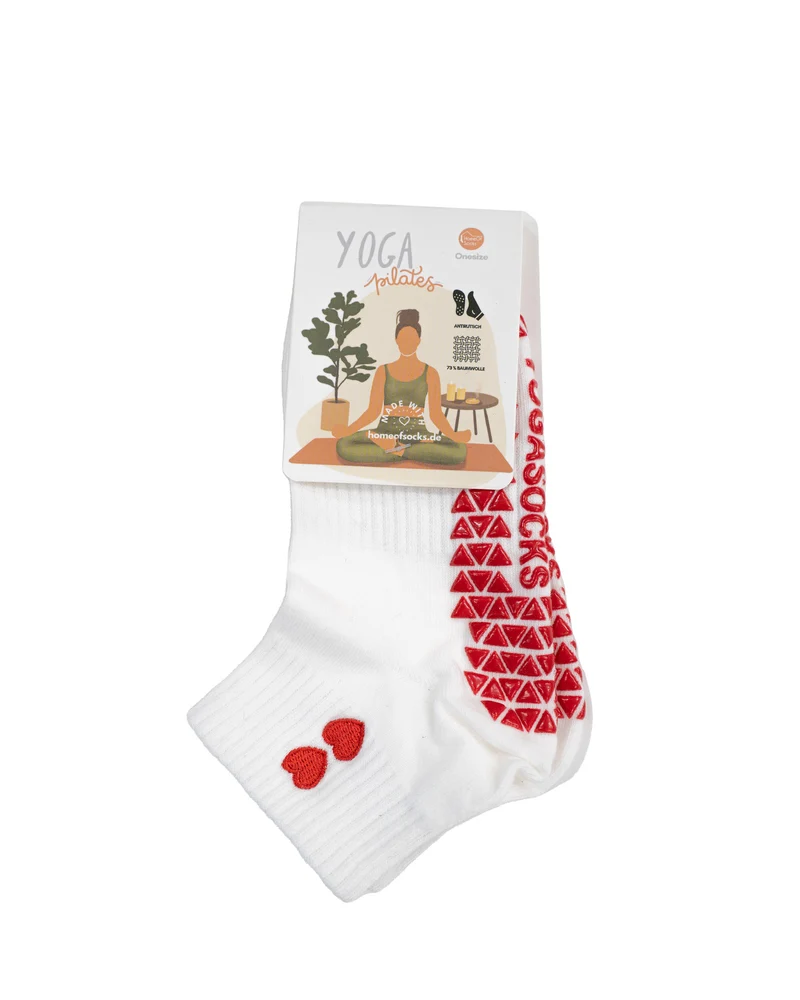 Yoga Pilates Socken Anti-Rutsch Herz Kurz HomeOfSocks