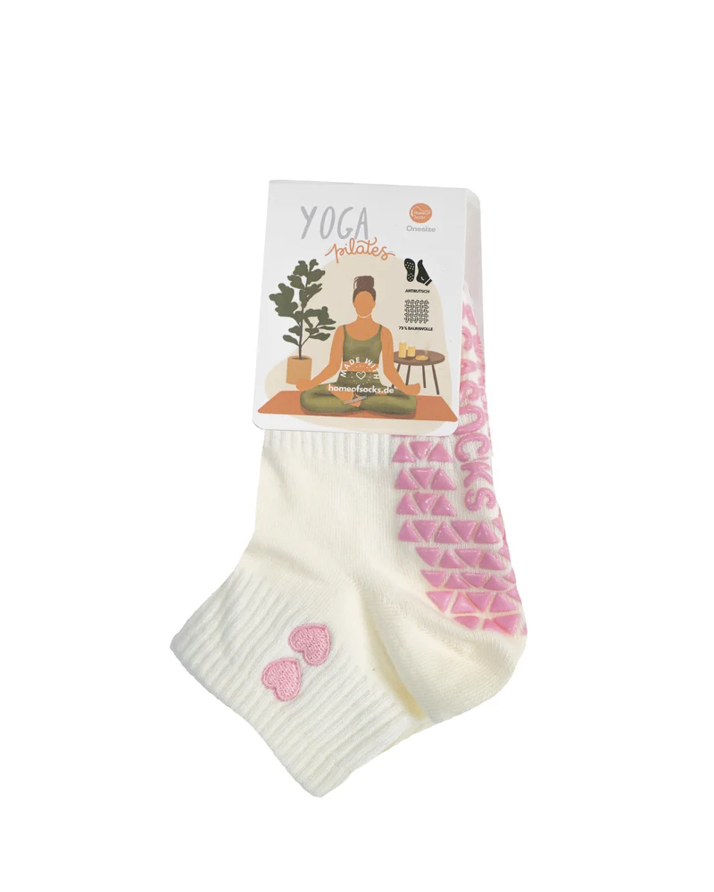 Yoga Pilates Socken Anti-Rutsch Herz Kurz HomeOfSocks