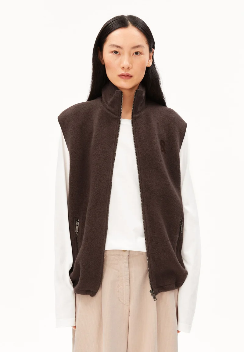 COTTON FLEECE VEST