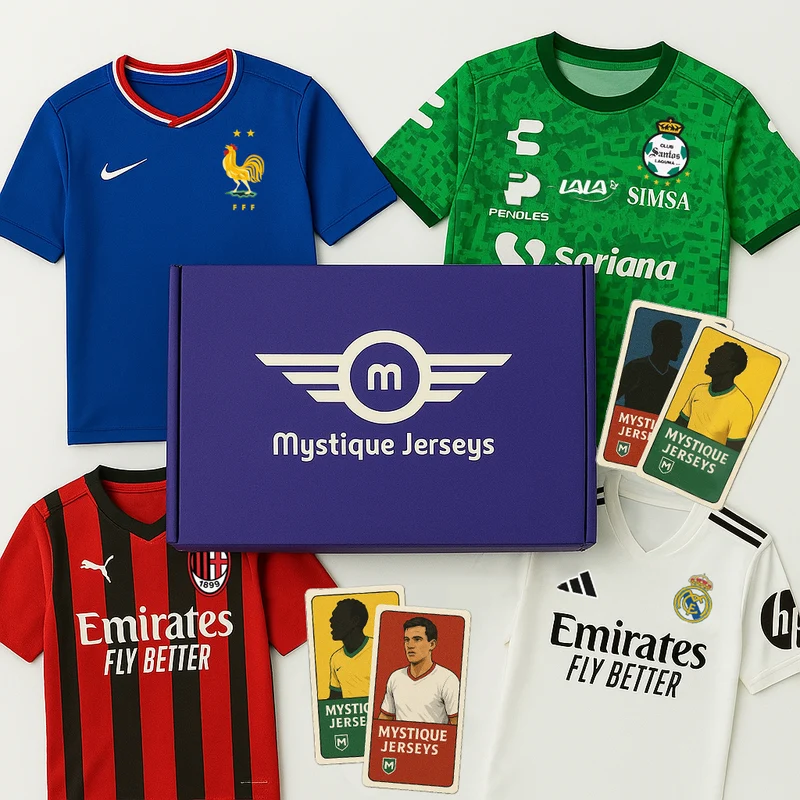 Überraschungsbox mit Fußballtrikots für Kinder