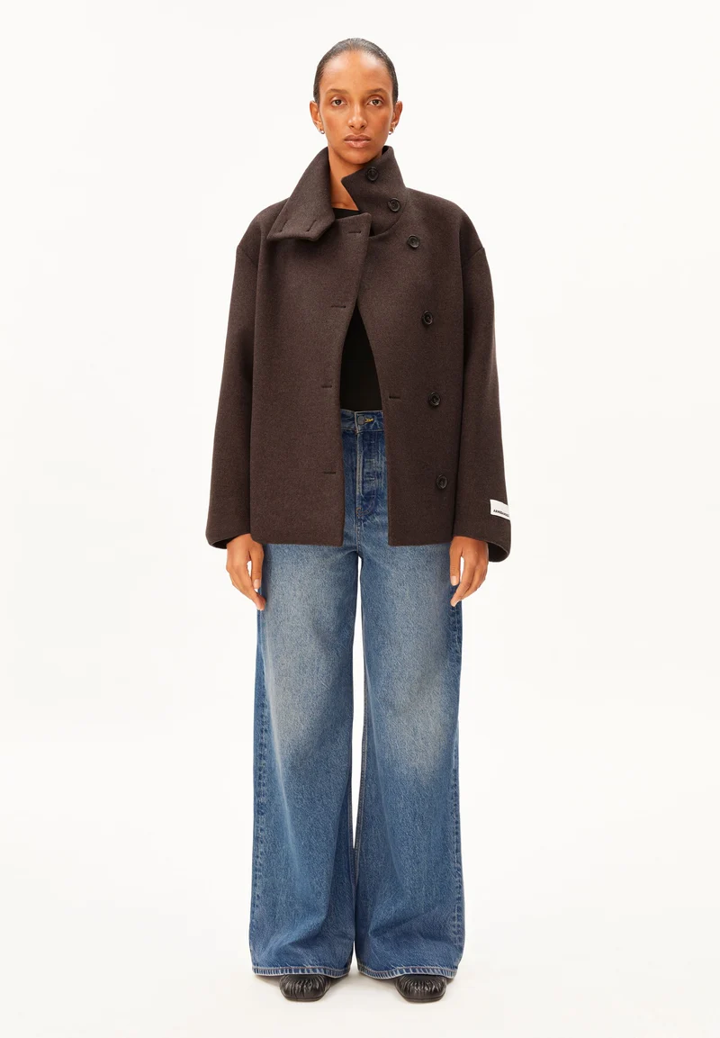 MAJELAA WOLLJACKE | claystone melange
