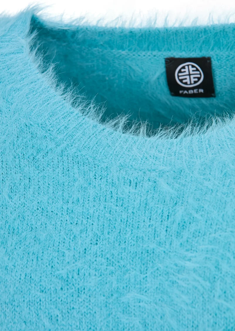 Kuschelpullover - Softness trifft modernen Komfort Aquamarin