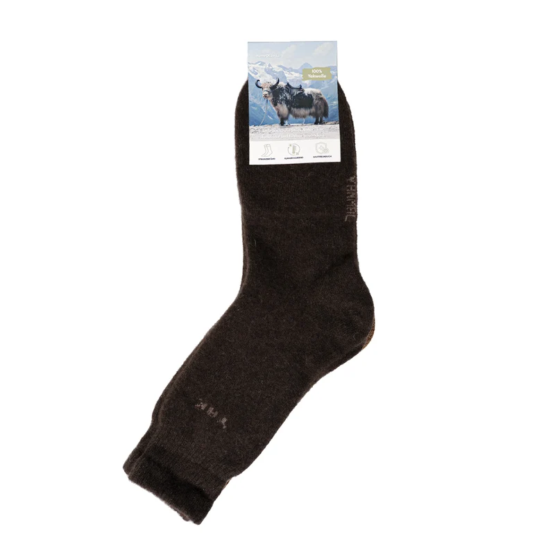 Ein Paar Wollsocken aus 100% Yak Wolle