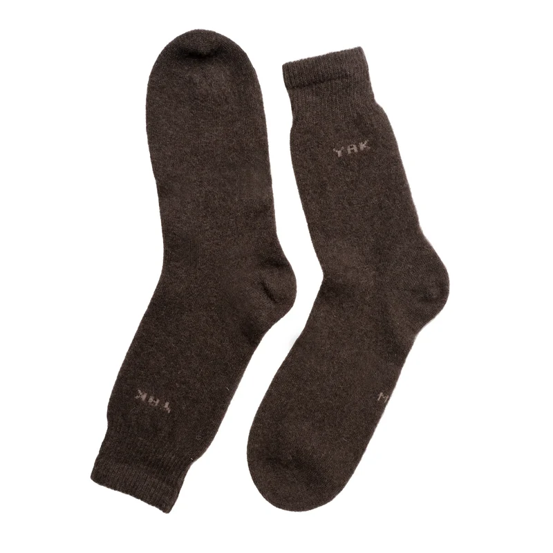 Ein Paar Wollsocken aus 100% Yak Wolle