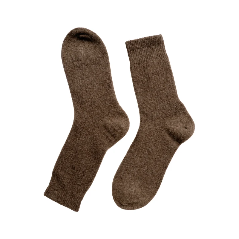 Ein Paar Wollsocken aus 100% Yak Wolle