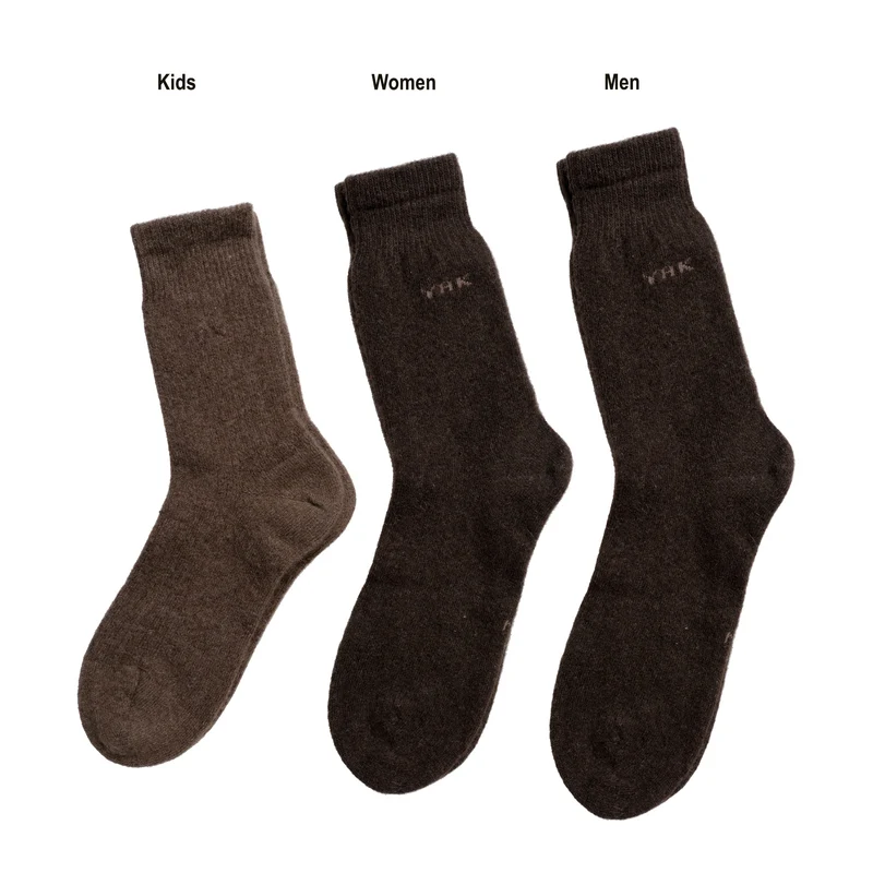 Ein Paar Wollsocken aus 100% Yak Wolle