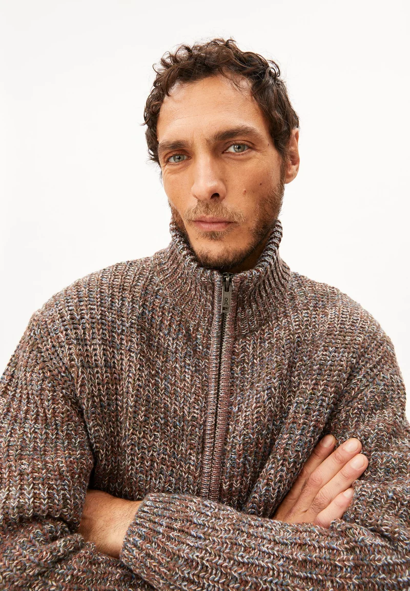 MOULINÉ STRICKJACKE | earthshade tweed-dusty moon tweed