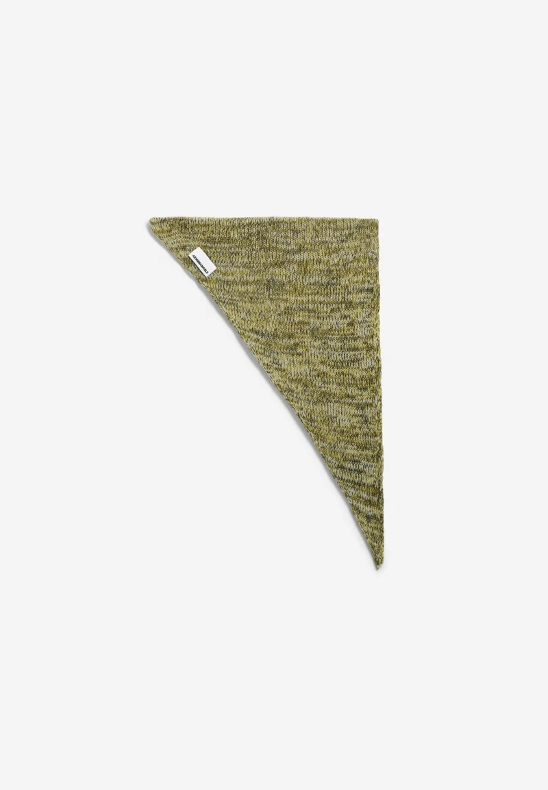 BRUSHED MOULINÉ-STRICKSCHAL | oatmilk-mosslace