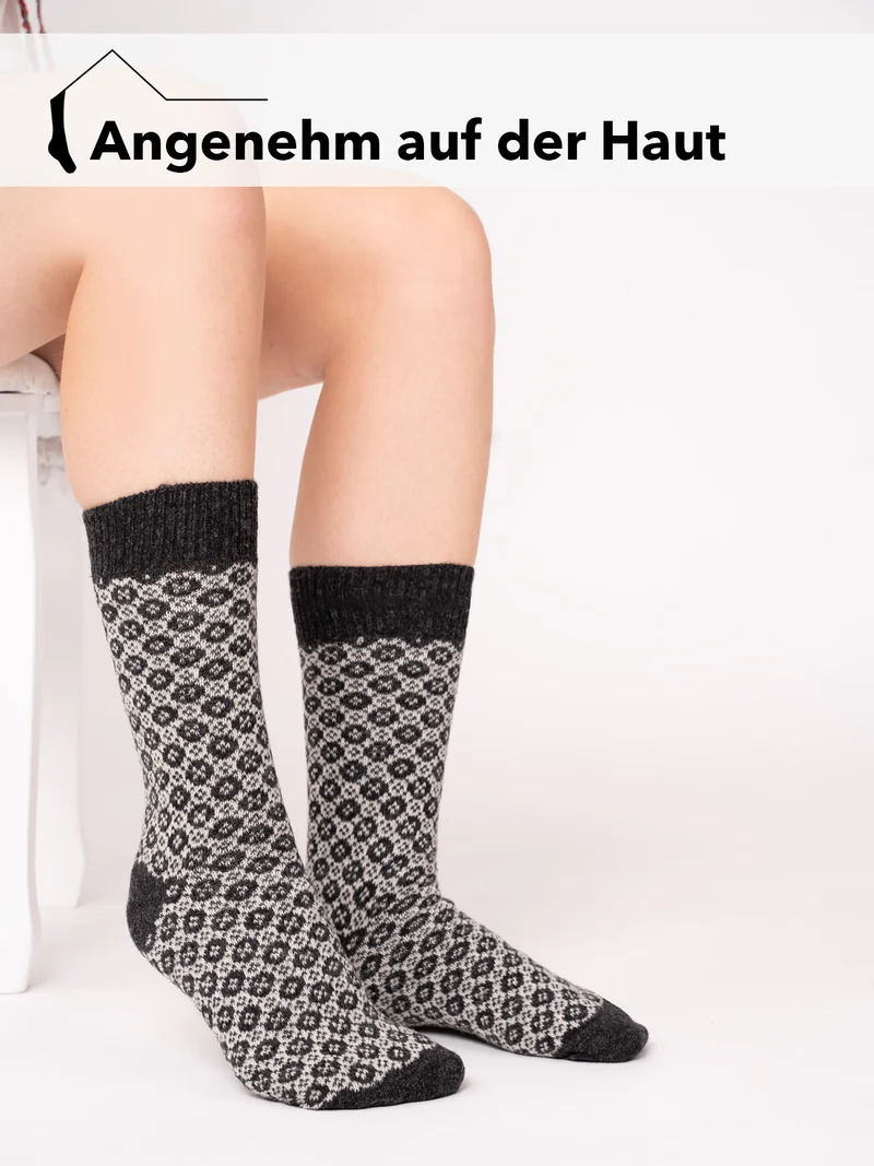 80% Wollsocken Casual Elegantes Design