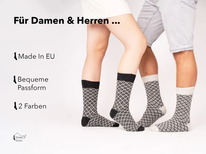 80% Wollsocken Casual Elegantes Design