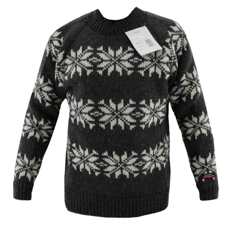Wollpullover mit Motiv 100% Wolle