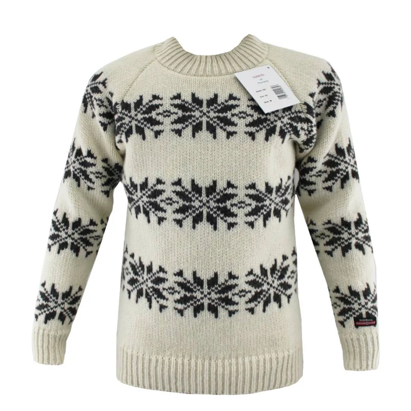 Wollpullover mit Motiv 100% Wolle