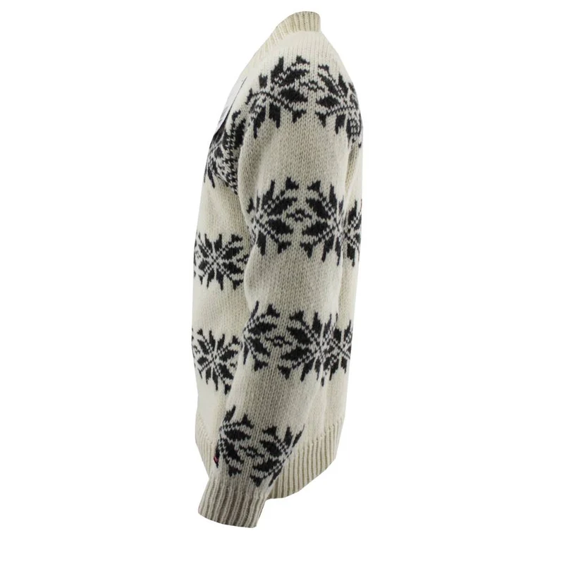 Wollpullover mit Motiv 100% Wolle
