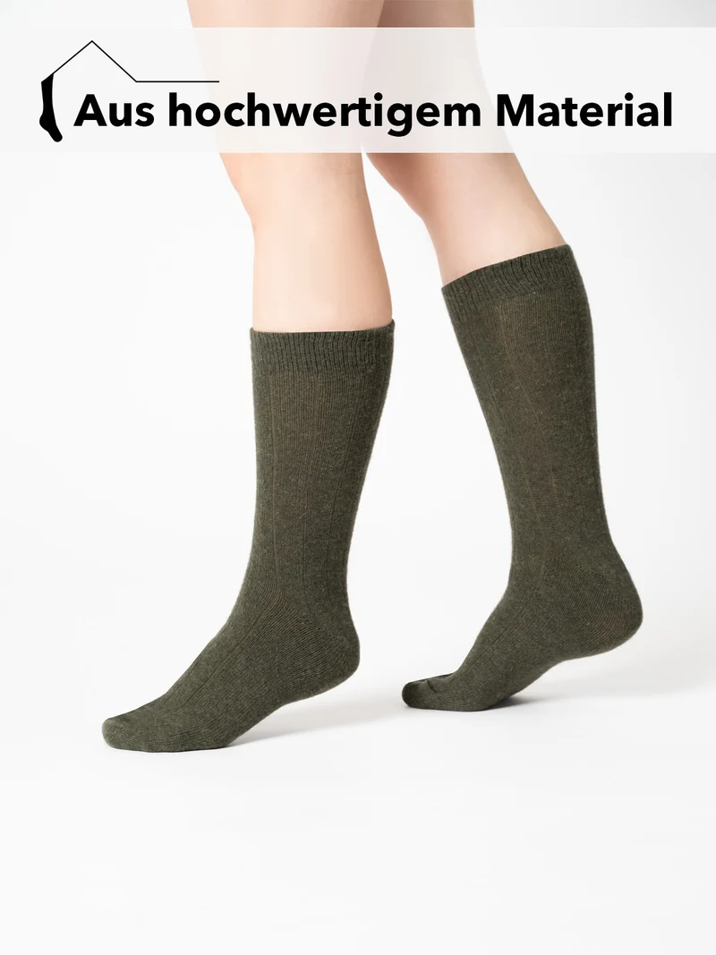Wollsocken mit Merino & Kaschmirwolle Gr. 39-42