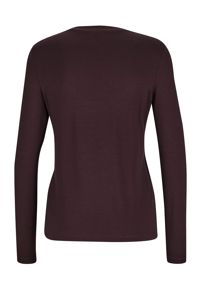 Basic Rundhals-Shirt Barolo