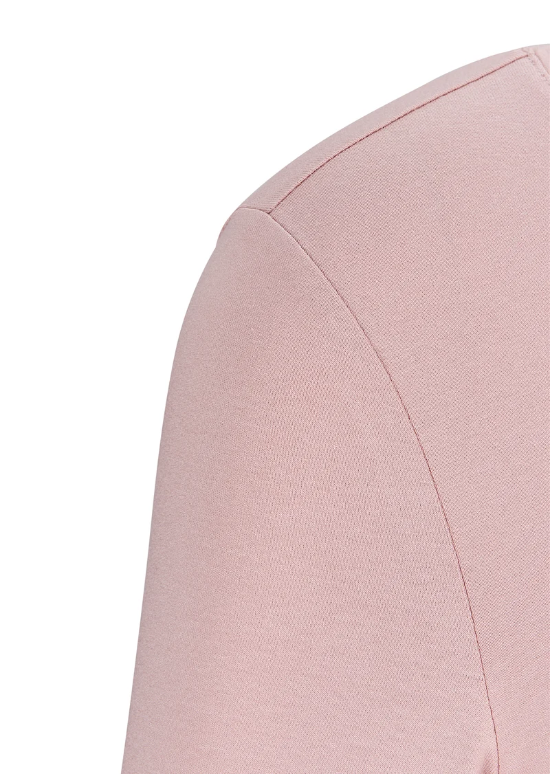 Basic Rundhals-Shirt Rosenquarz