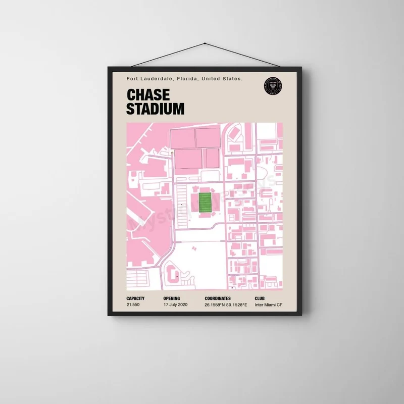 Inter Miami Chase Stadion Karte drucken