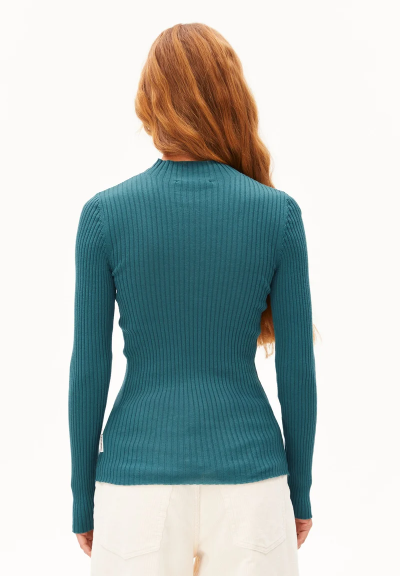 ALAANIA STRICKPULLOVER | petrol velvet