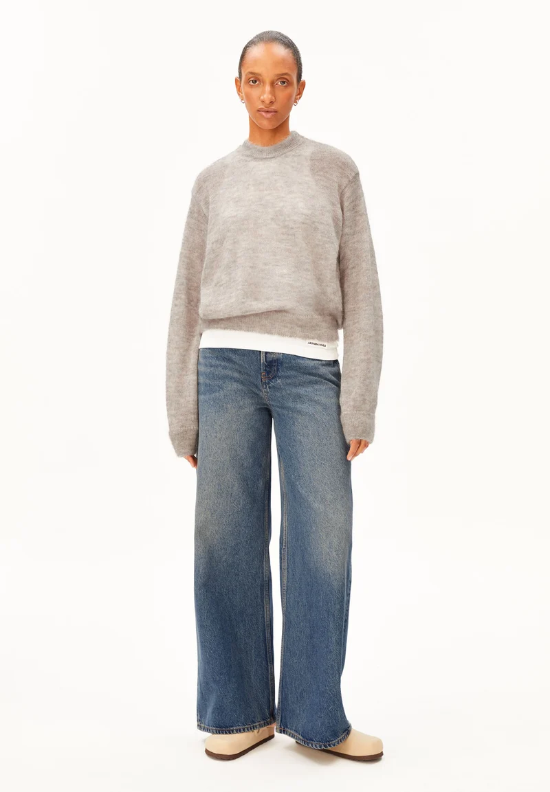 MOHAIR-MIX STRICKPULLOVER | honey melange