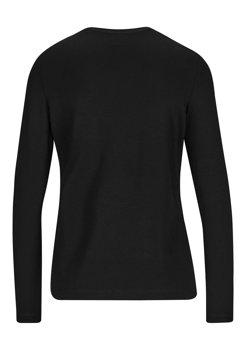 Basic Rundhals-Shirt Schwarz