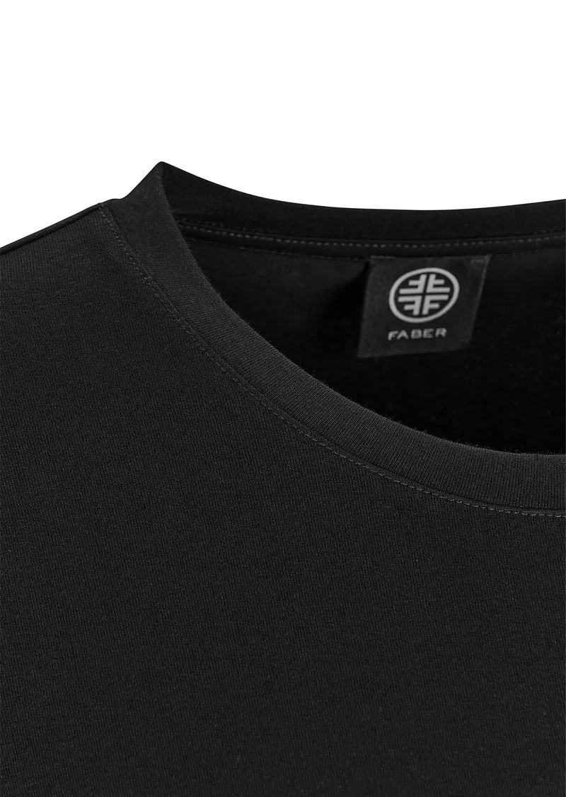 Basic Rundhals-Shirt Schwarz