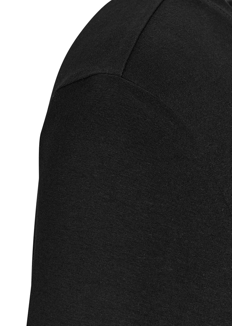 Basic Rundhals-Shirt Schwarz