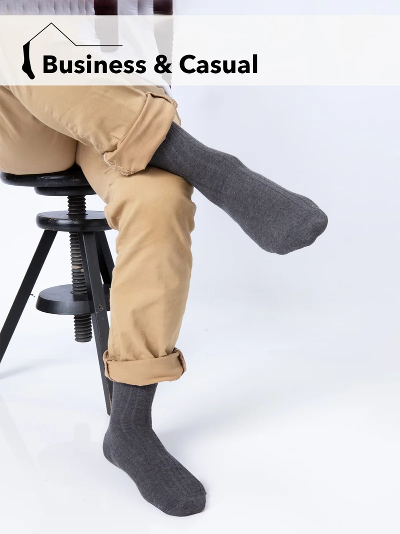 Bio Baumwoll & Kamelhaar Business Socken Premium