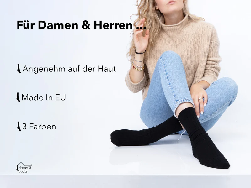 Bio Baumwoll & Kamelhaar Business Socken Premium