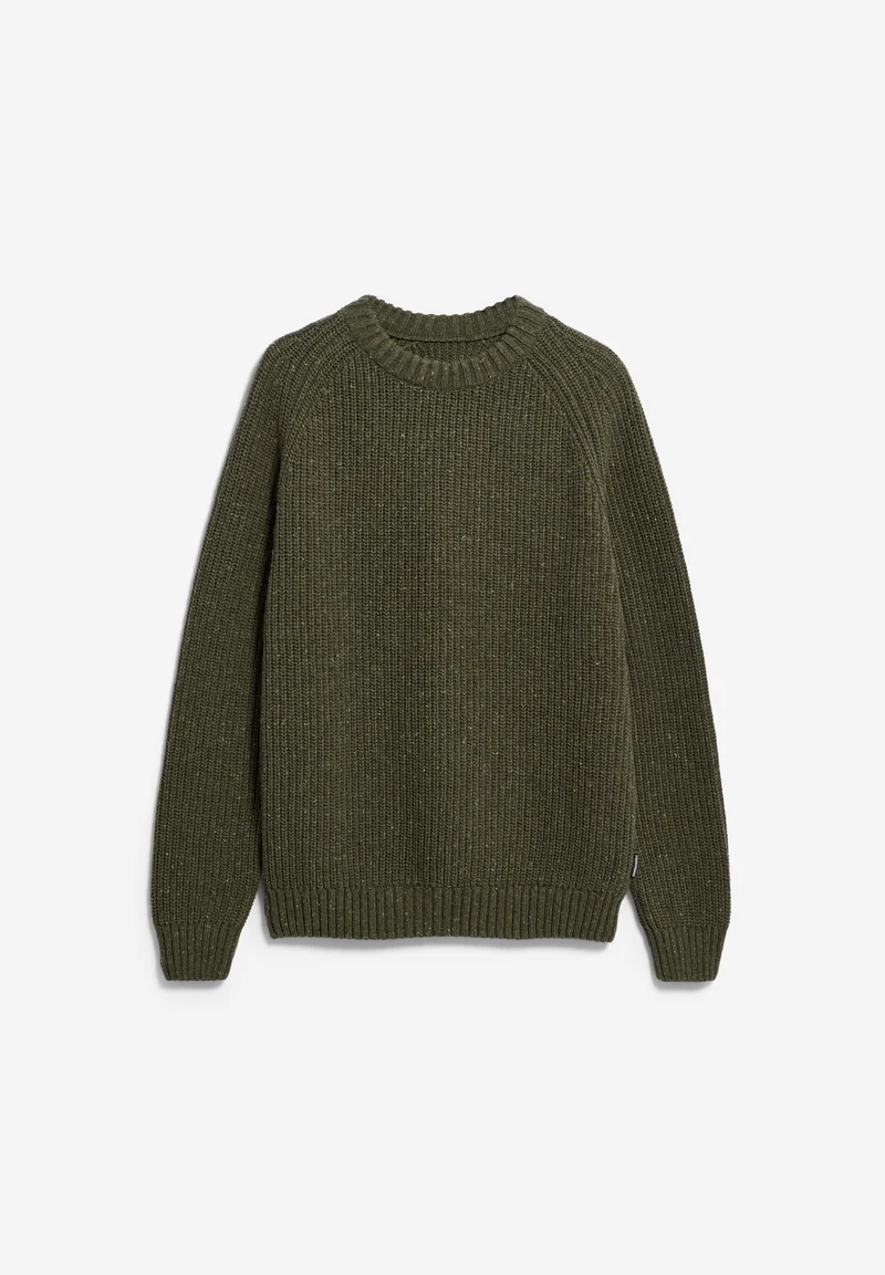 KIAANO TWEED-STRICKPULLOVER | dark earth tweed
