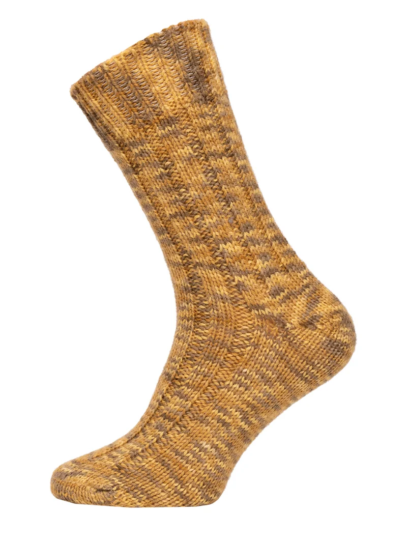 Ein Paar 100% Schurwoll Socken Bunt Warm