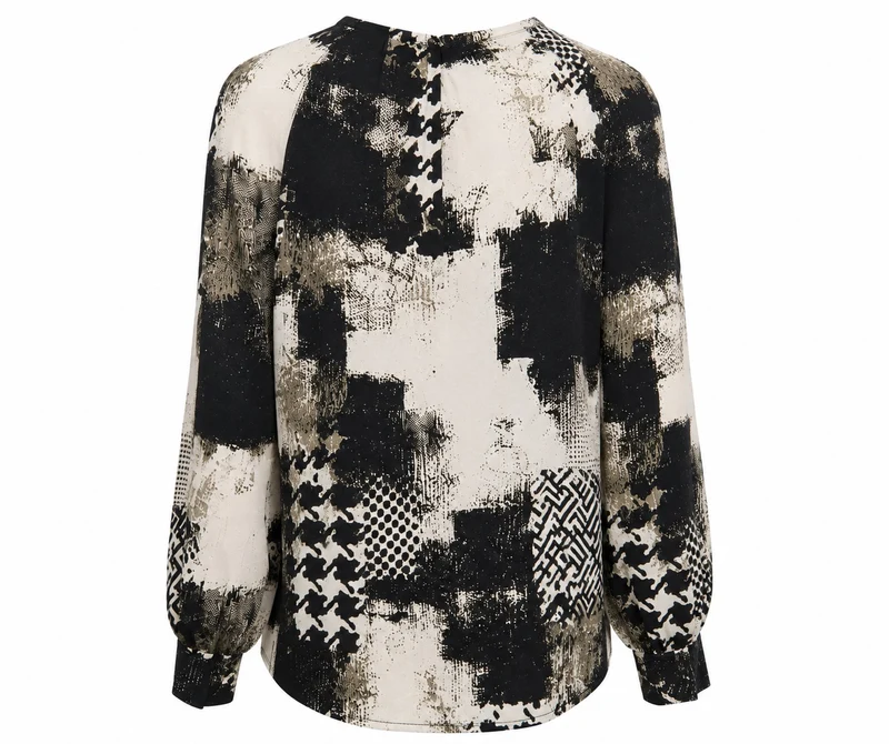 Blusenshirt mit All-Over-Print
