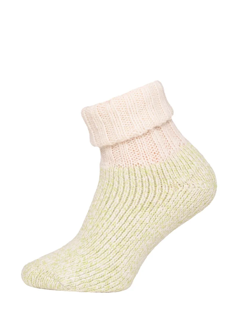 Ein Paar Baumwoll Wollsocke Weich in Pastell