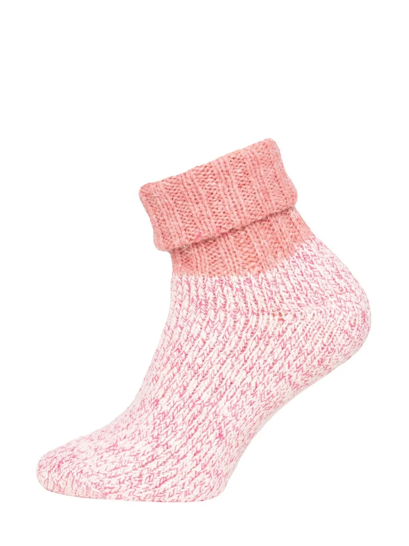 Ein Paar Baumwoll Wollsocke Weich in Pastell