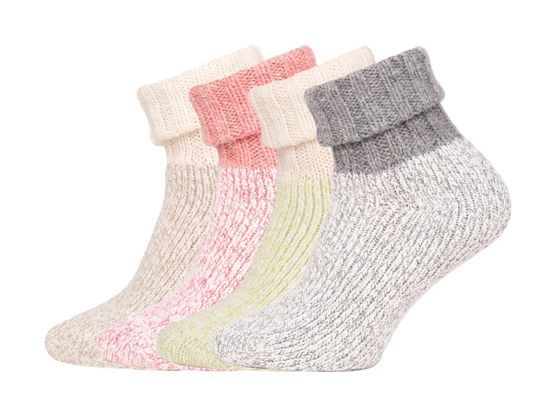 Ein Paar Baumwoll Wollsocke Weich in Pastell