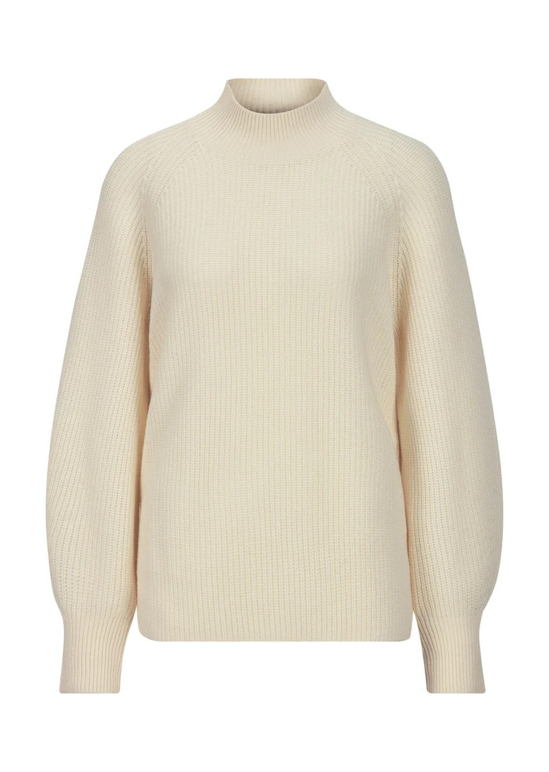Kaschmirpullover – Moderne Silhouette trifft luxuriöse Qualität Creme