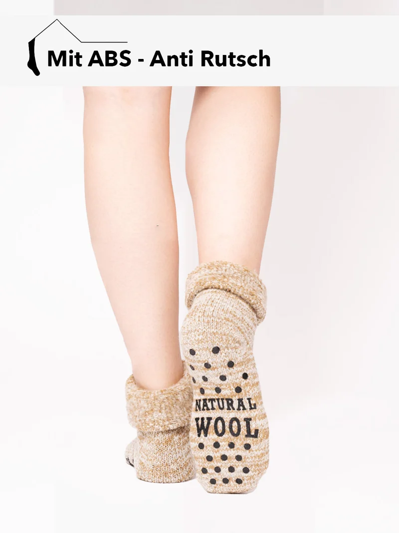Ein Paar 63% ABS Wollsocken Inu Extra Warm Mit Frottee Winter