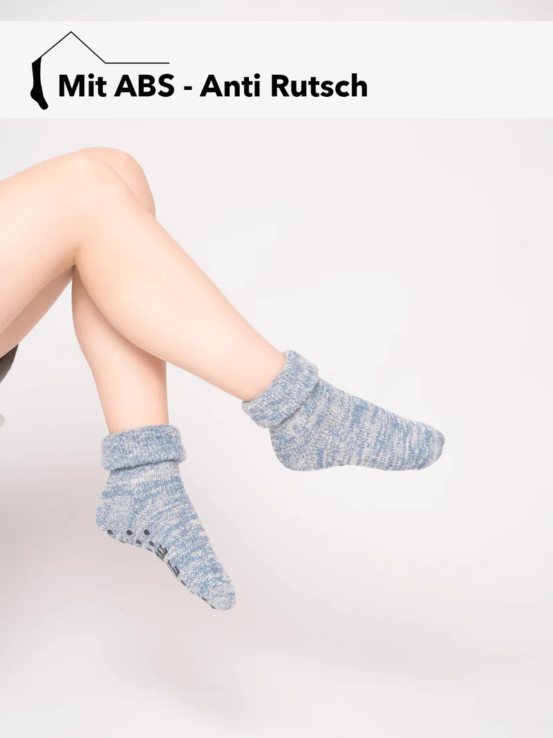 Ein Paar 63% ABS Wollsocken Inu Extra Warm Mit Frottee Winter