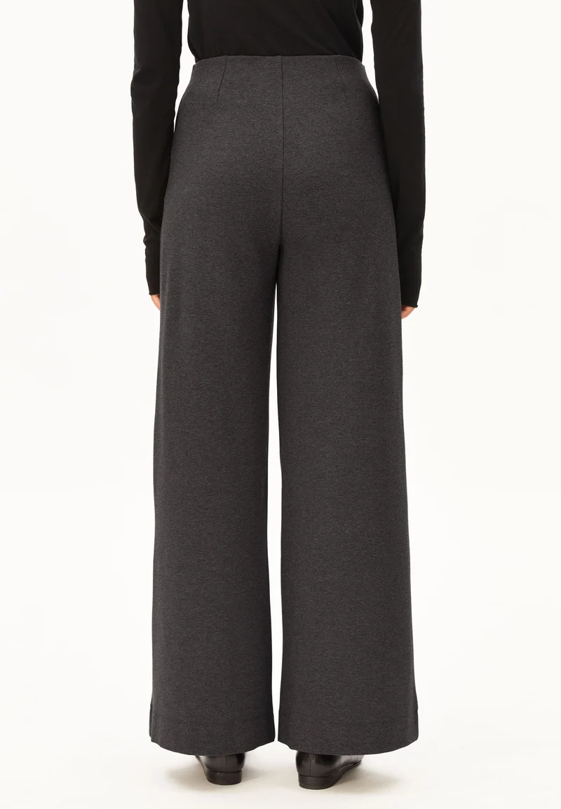 BASIC WIDE LEG JERSEYHOSE | steel melange
